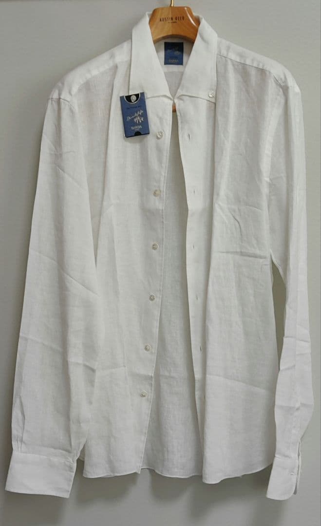 BARBA DANDYLIFE リネン100% 長袖シャツ ホワイト 新品未使用