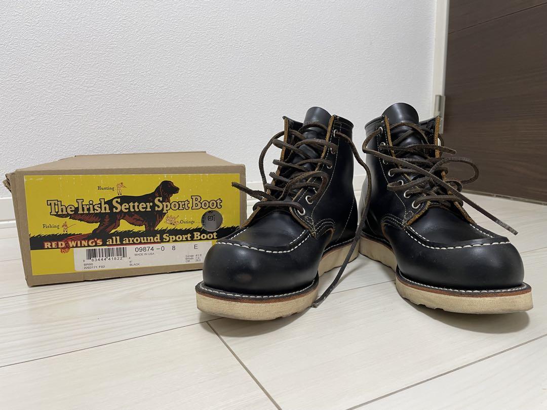 【ほぼ未使用】REDWING9874 ブラッククロンダイク（両足犬タグ）