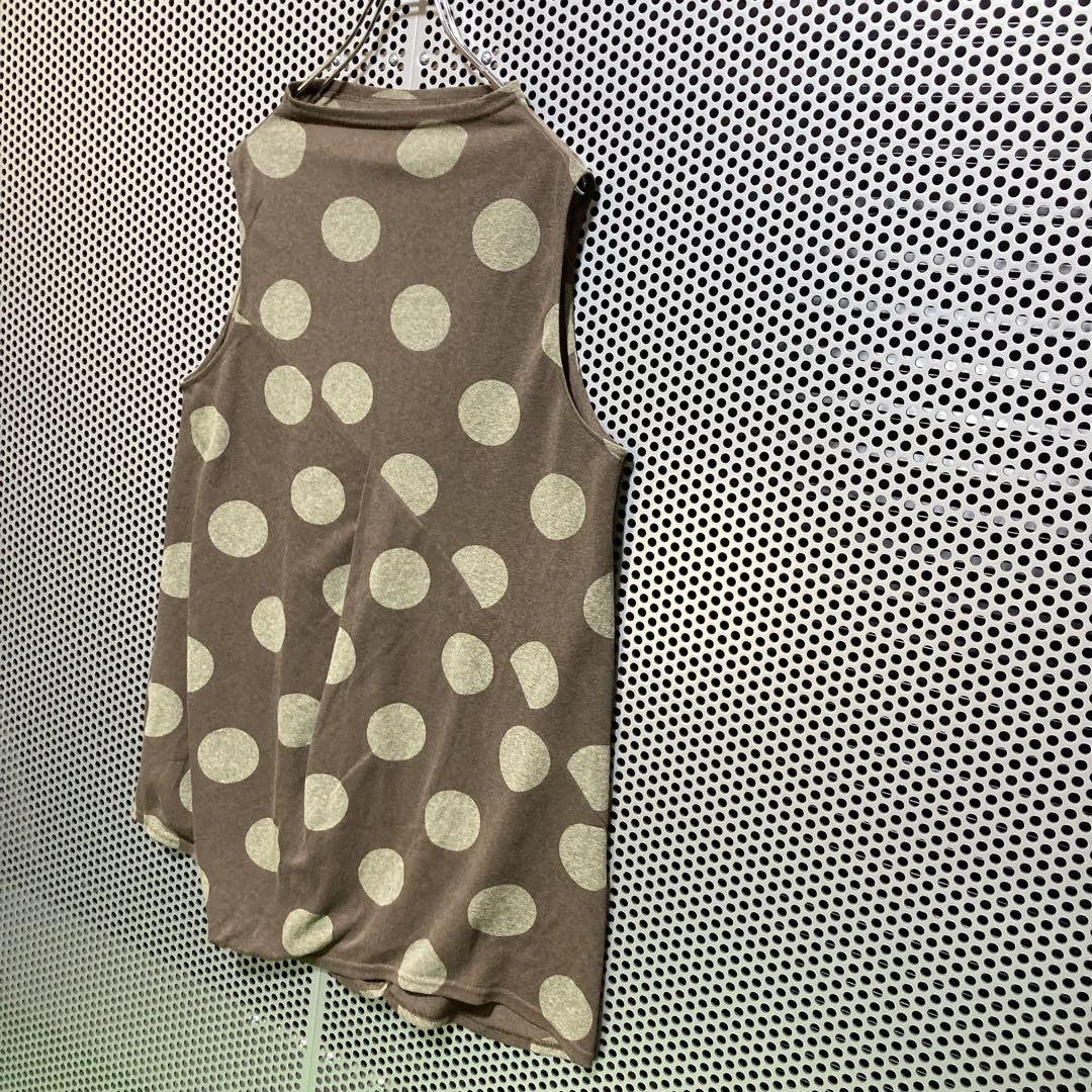 【専用』 センソユニコ tb グレー無地&ドット模様ノースリーブチュニック 専用』 センソユニコ tb グレー無地&ドット模様ノースリーブ