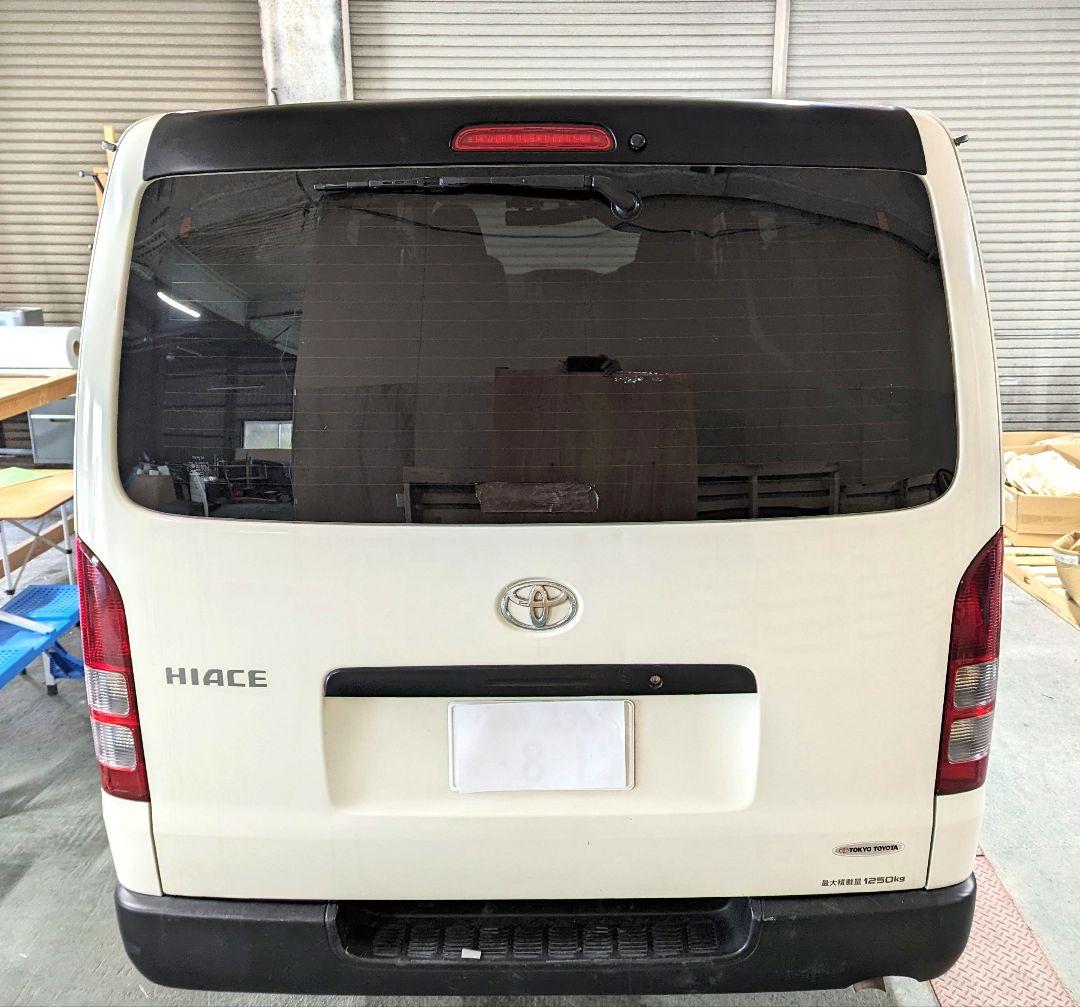 ハイエース リアウイング スポイラー リアゲート ガーニッシュ リアスポ