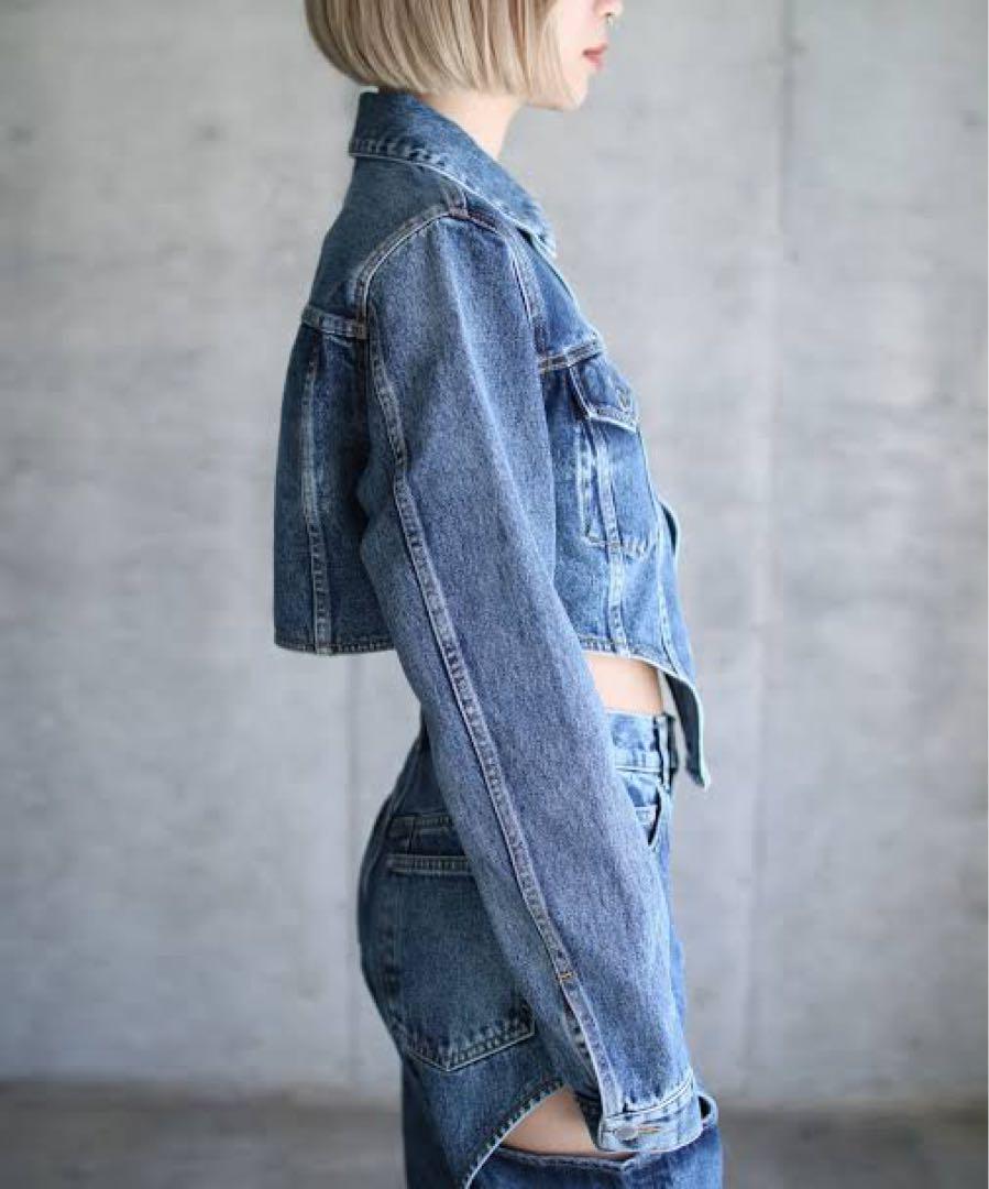 新品 Sullivan Washed denim cutting jacket