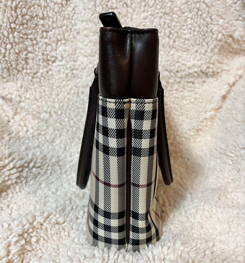 BURBERRY バーバリー ハンドバッグ ノバチェック キャンバス レザー
