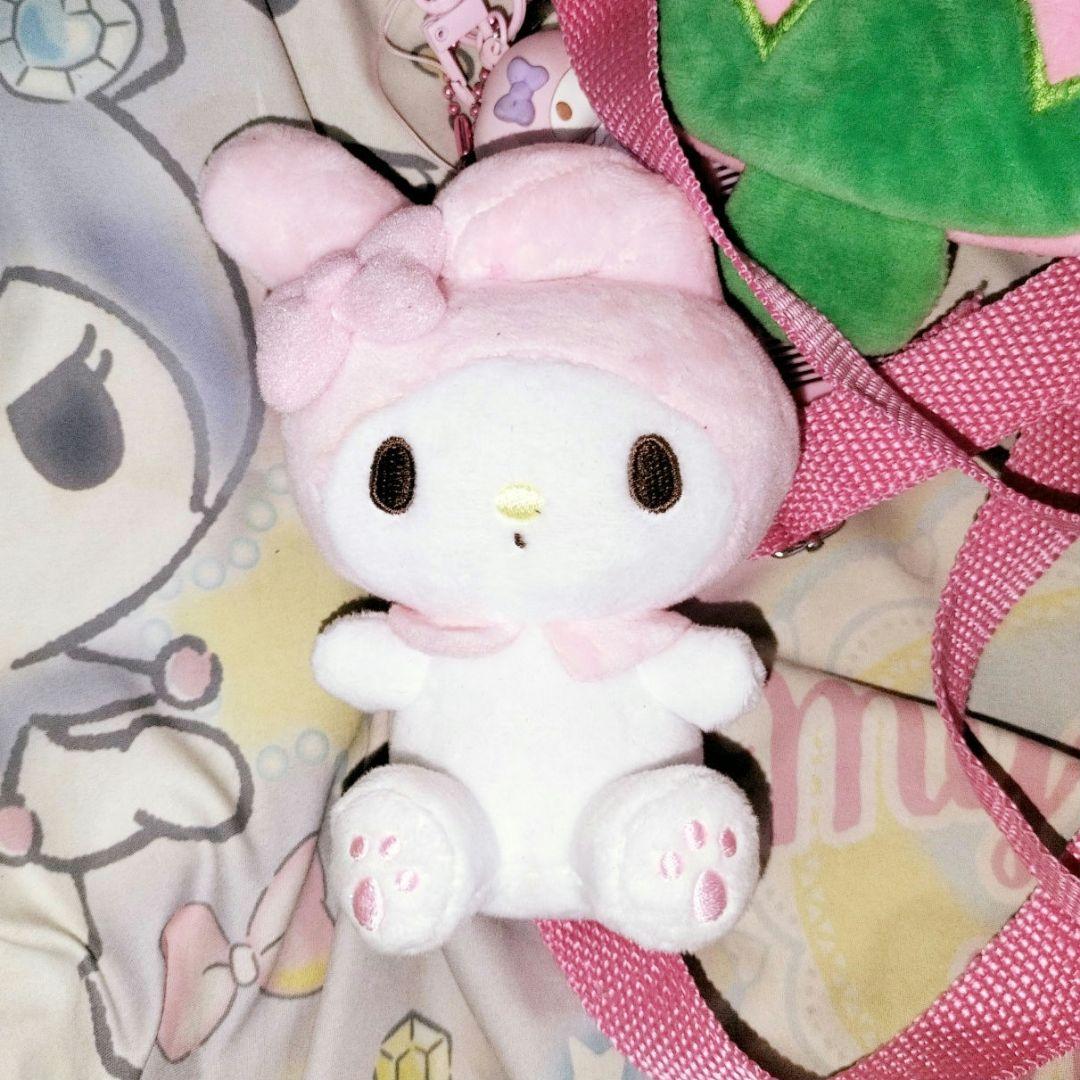 サンリオ❣️激かわ　マイメロディ ラビット　ぬいぐるみ　マスコット ゆるかわ サンリオキャラクターズ Lぬいぐるみ“マイメロディ