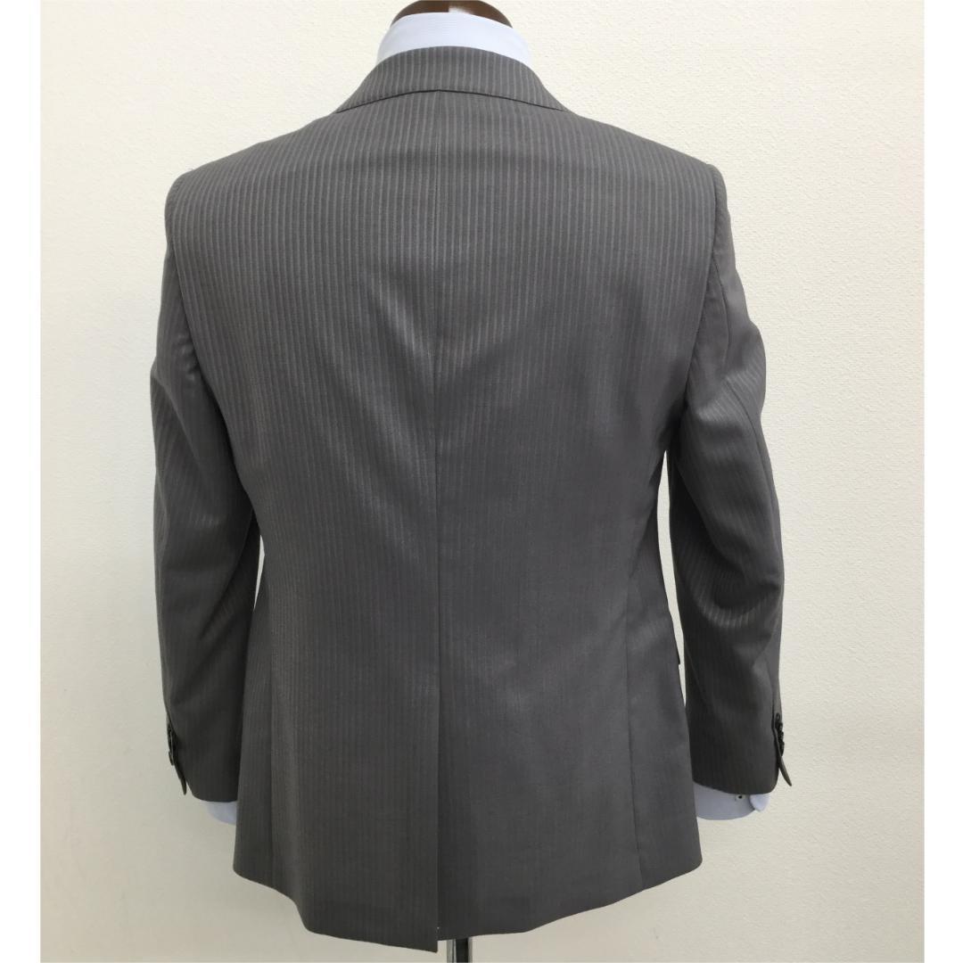 ツーパンツ　ビジネス　ストライプ　メンズスーツ　式　スーツ　AB5　4846