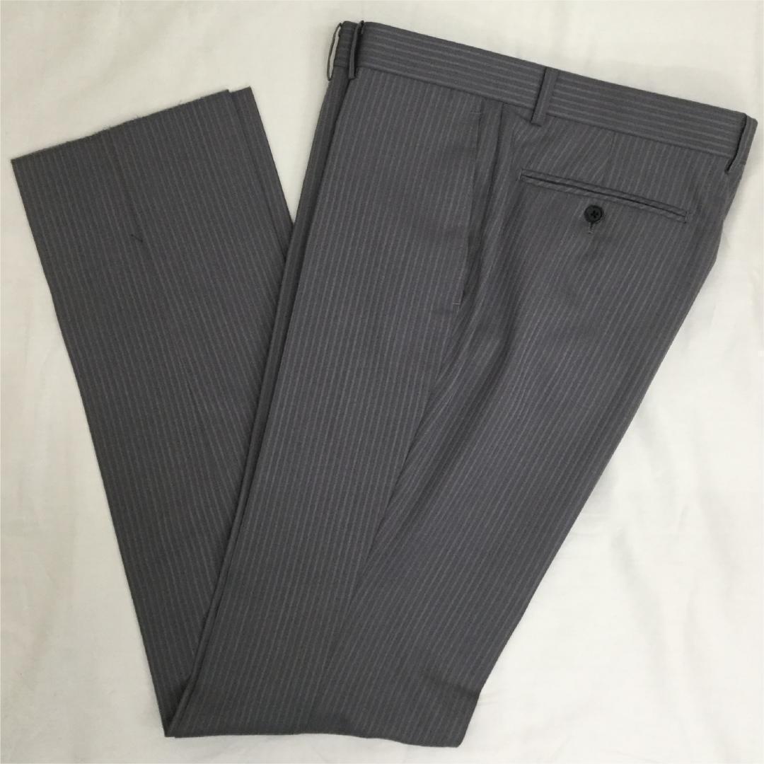 ツーパンツ　ビジネス　ストライプ　メンズスーツ　式　スーツ　AB5　4846