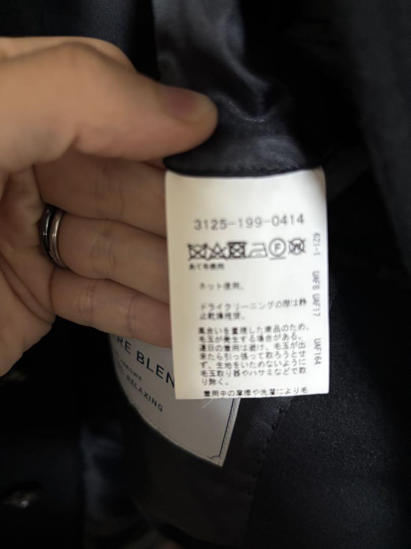 【未使用品】ユナイテッドアローズ GLR ステンカラーコート　M 黒