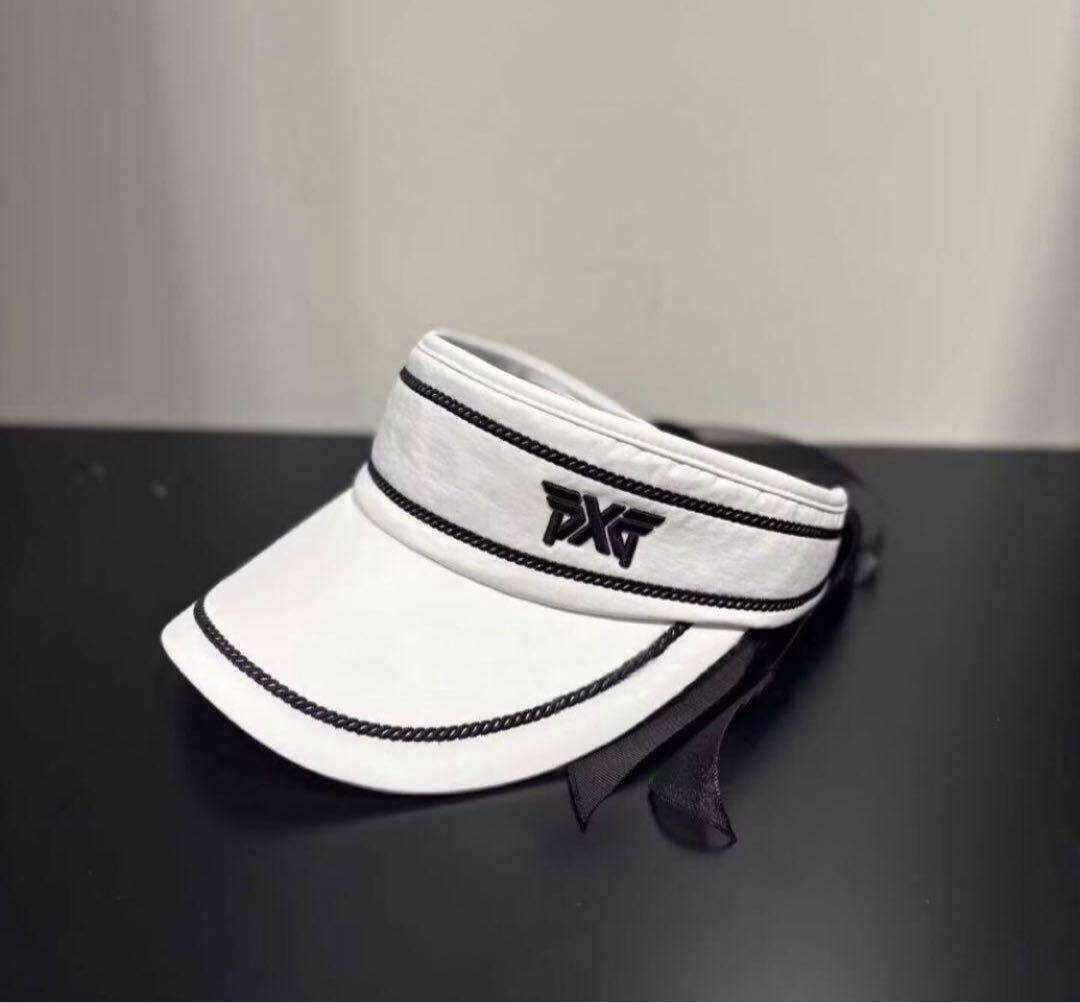 pxg 新作 ゴルフ レディース サンバイザー 帽子 キャップ 即発送】PXG ゴルフレディース サンバイザー キャップ リボン