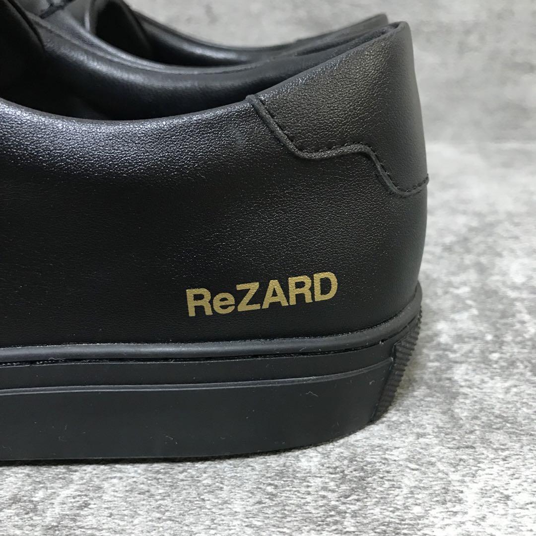 未使用》ReZARD レザースニーカー ヒカル ブラック ゴールド 42