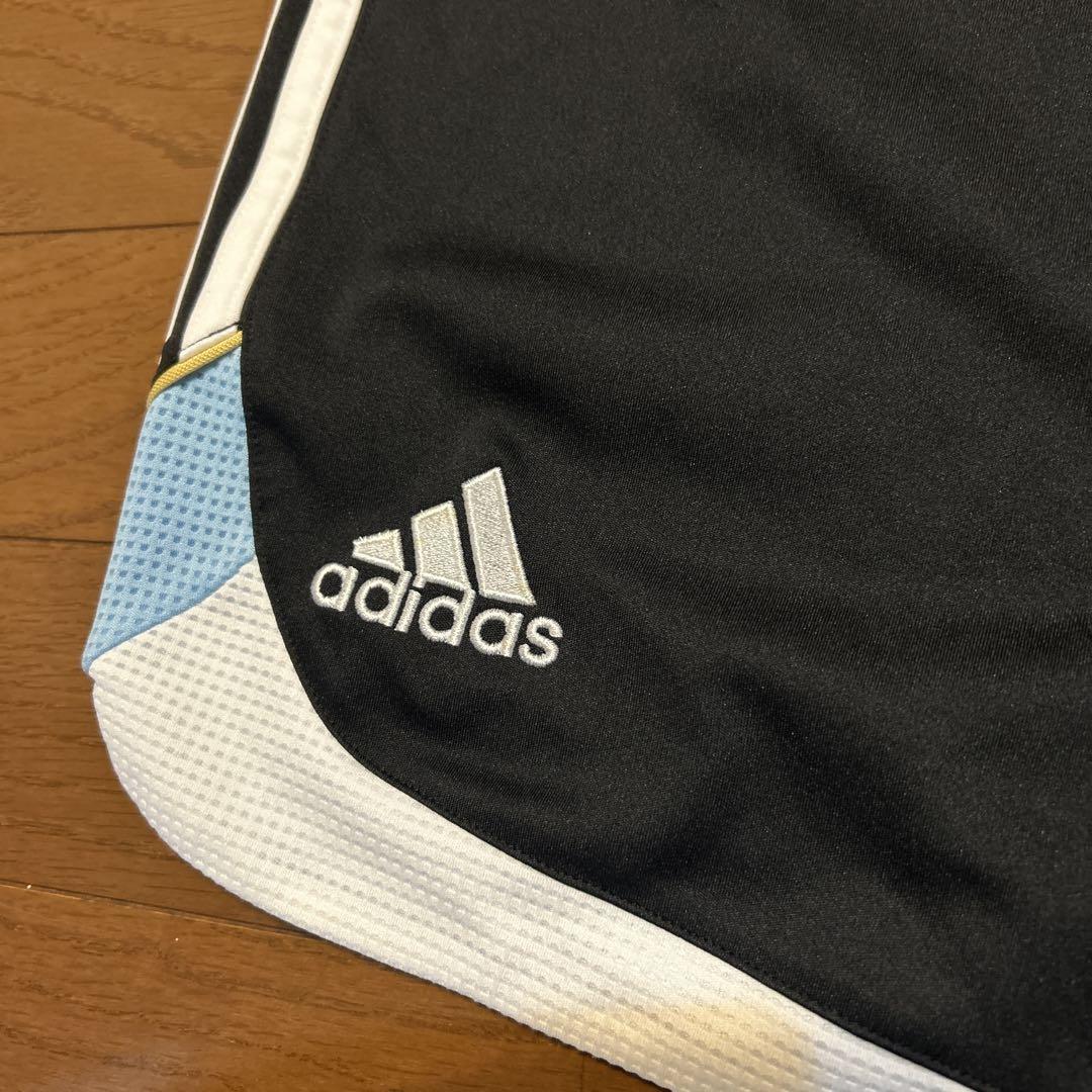 adidas アルゼンチン代表 ゲームパンツ 4XL 黒水色