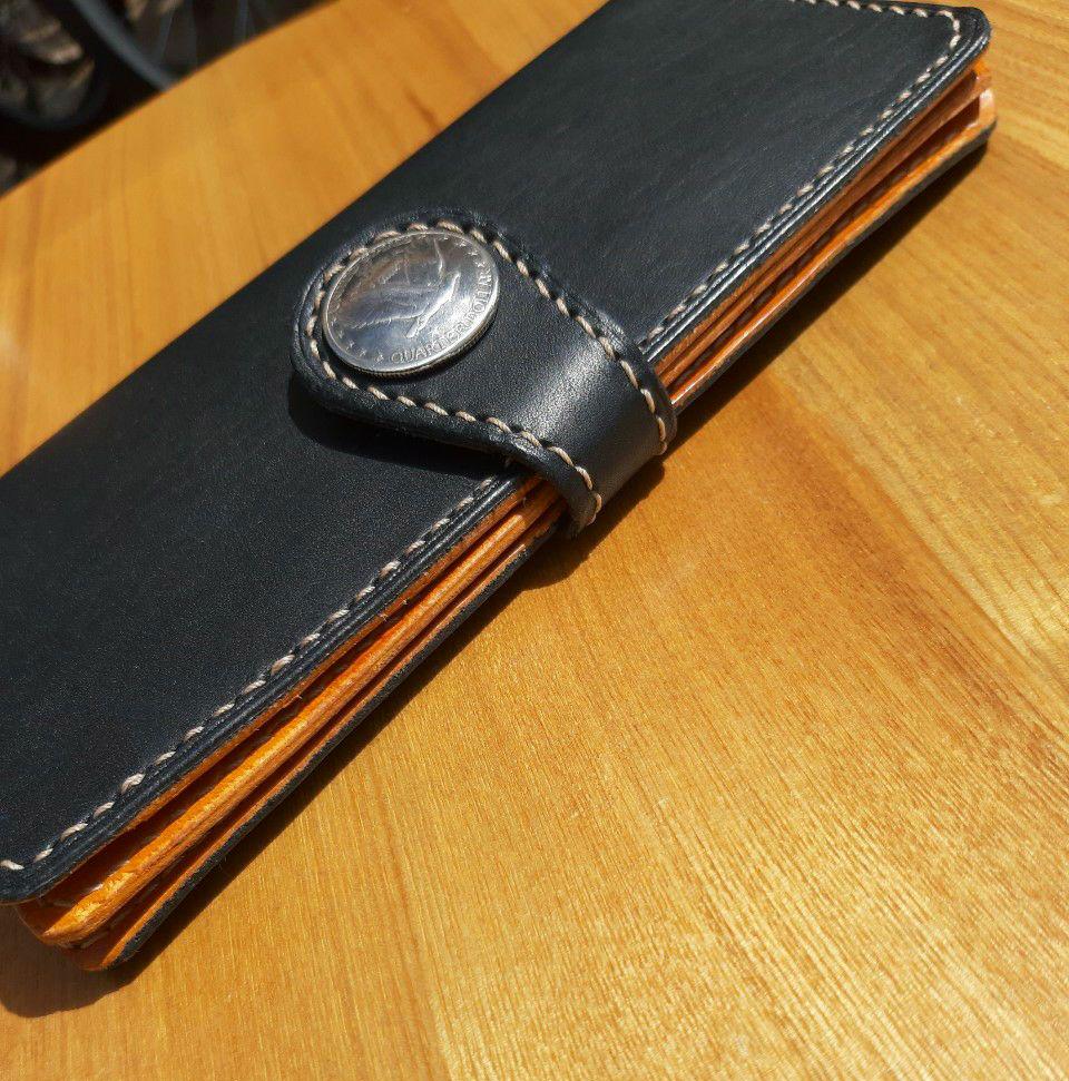 ハンドメイド 本革 コンチョ 長財布