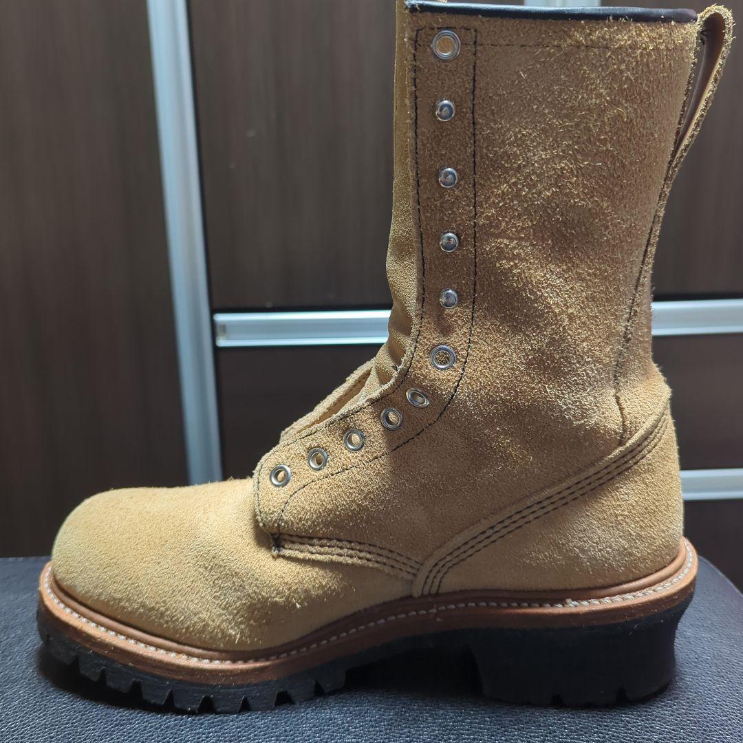 極美品 REDWING レッドウィング 9211　スエードロガーブーツ 7D