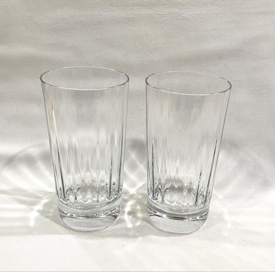 Baccarat（バカラ）の重厚なペアハイボールグラス　”モンテーニュ”