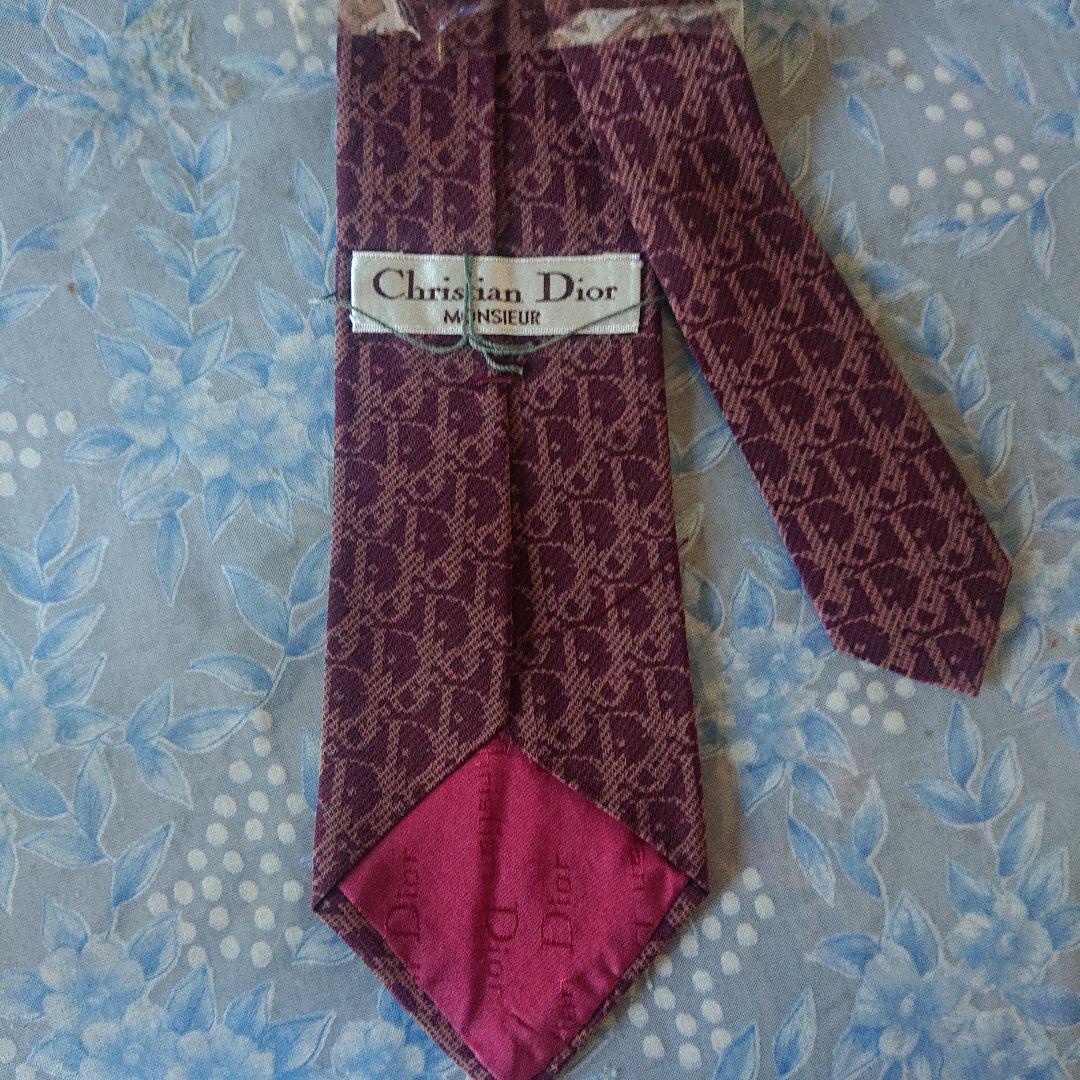 Christian Dior パープル ネクタイ 未使用
