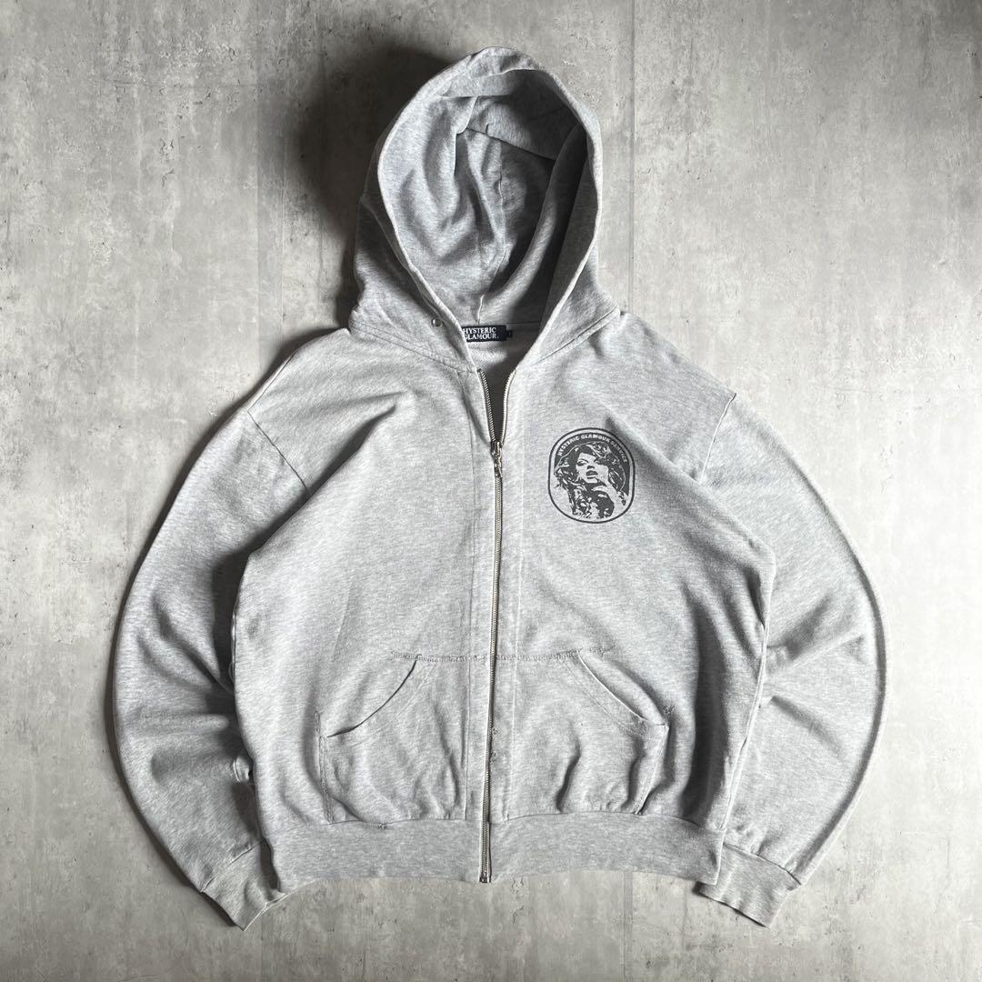 【10AW HYSTERIC GLAMOUR】ジップパーカー　短丈　古着