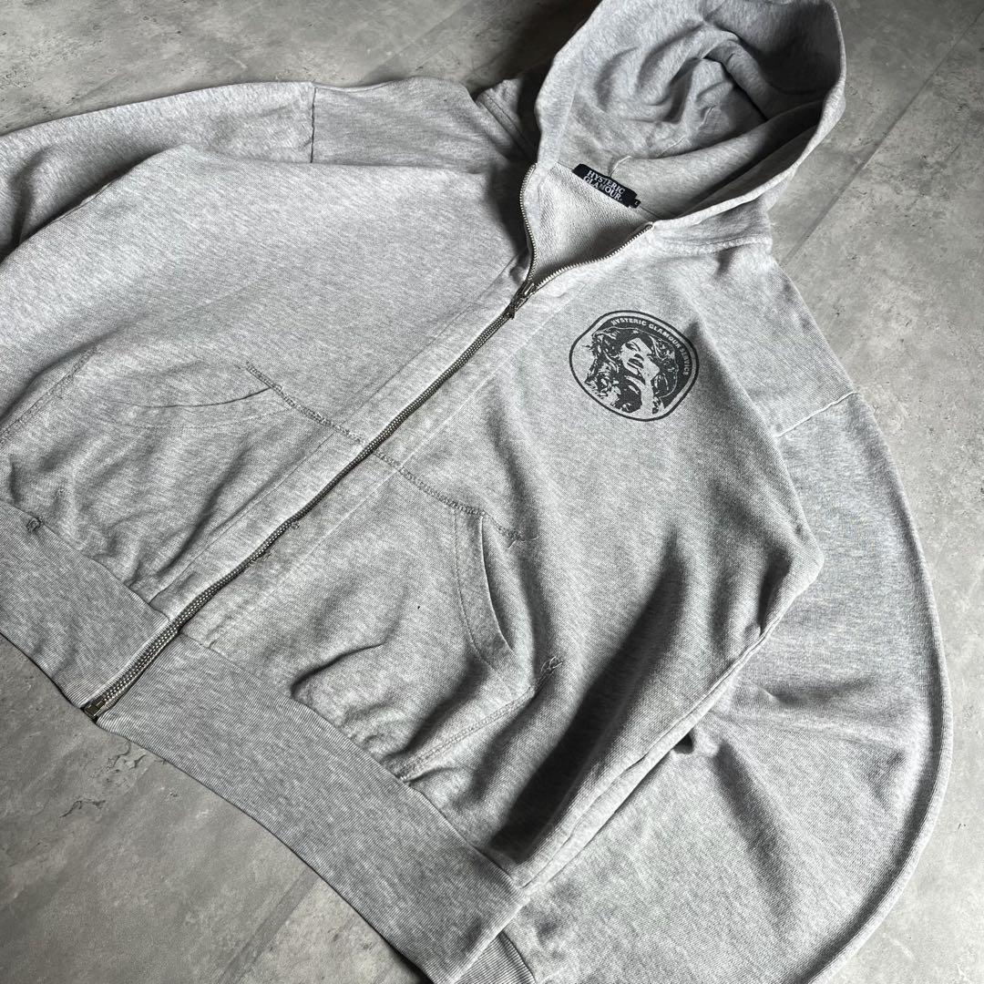 【10AW HYSTERIC GLAMOUR】ジップパーカー　短丈　古着