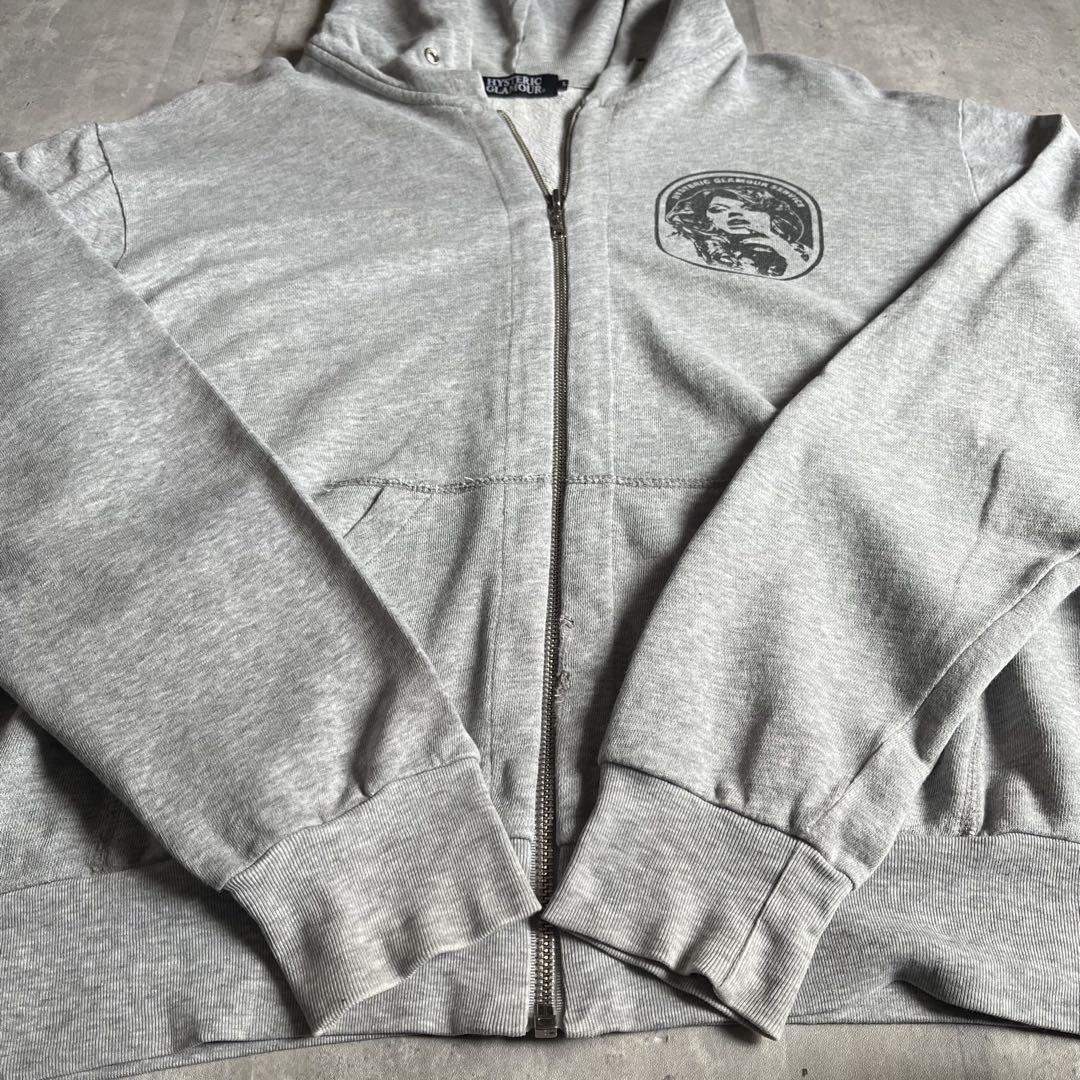 【10AW HYSTERIC GLAMOUR】ジップパーカー　短丈　古着