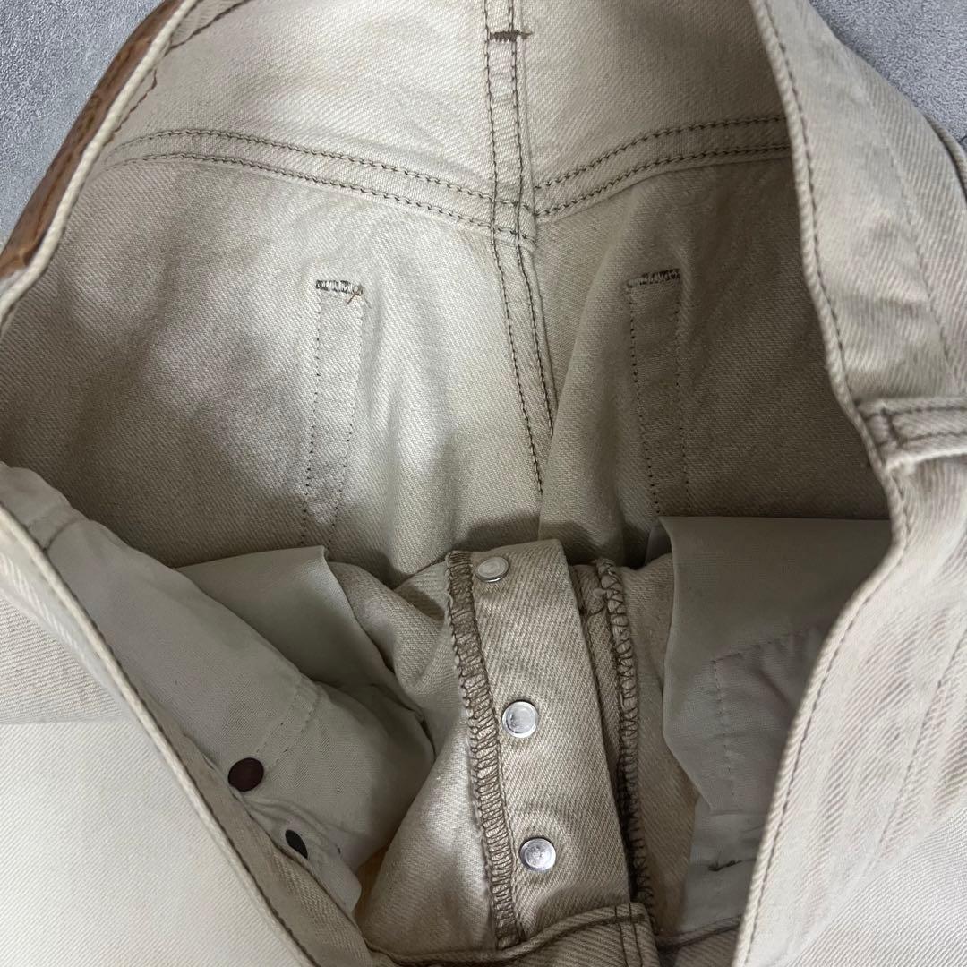 90sカナダ製リーバイス501デニムジーンズW33生成りヴィンテージ古着