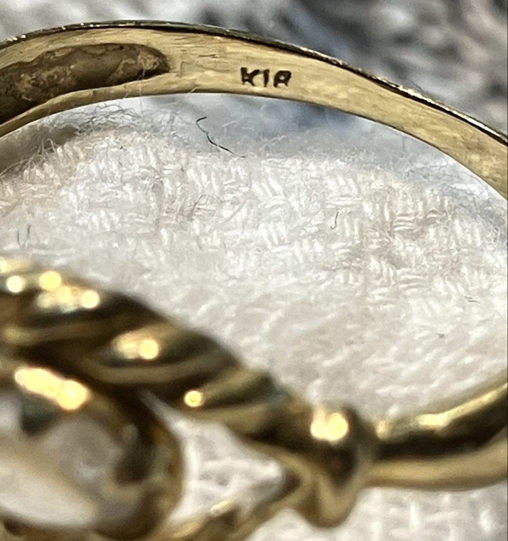 18K ブルームーンストーン　リング　10号 2g