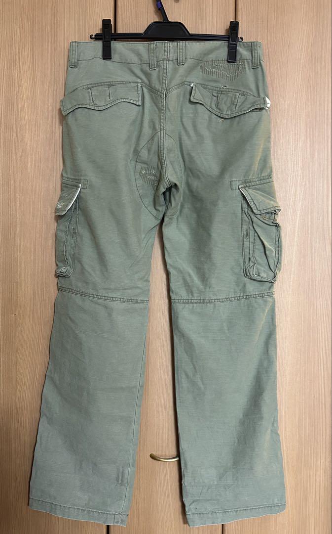 M エム カーゴパンツ ワークパンツ キムタク着 カーキ - メルカリ