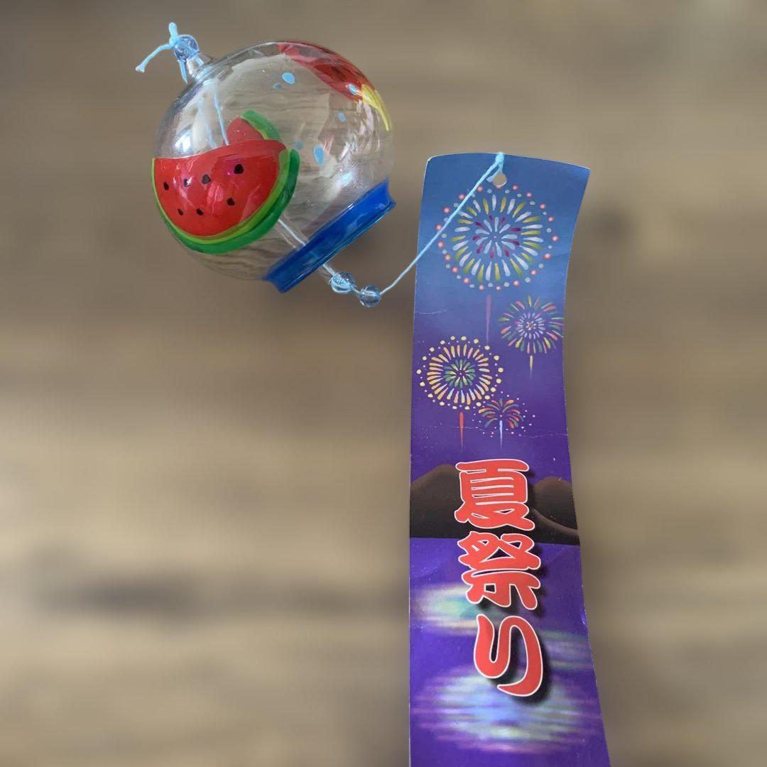 夏祭り★和レトロ。スイカデザイン。風(fēng)鈴