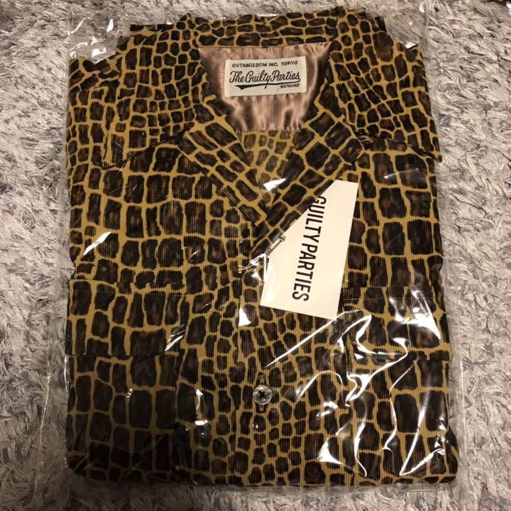 WACKO MARIA CROCODILE OPEN COLLAR SHIRT