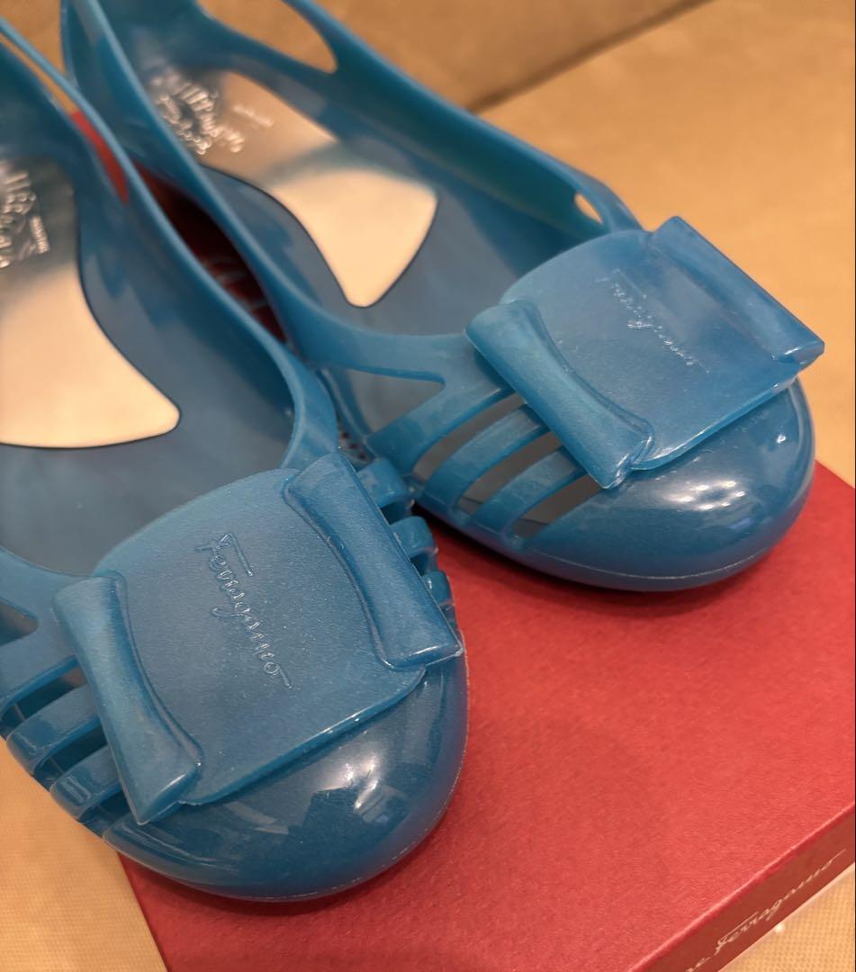 【美品】フェラガモ ラバーシューズ BERMUDA サイズ6