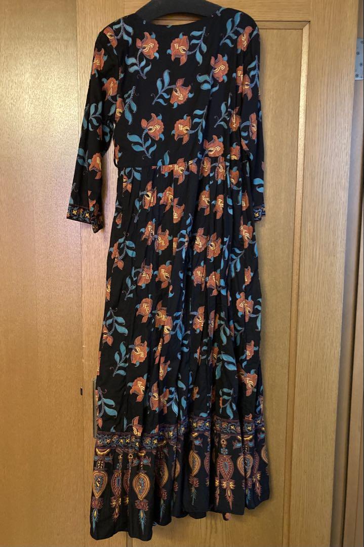 ANOKHI アノーキー　カシュクールロングワンピース