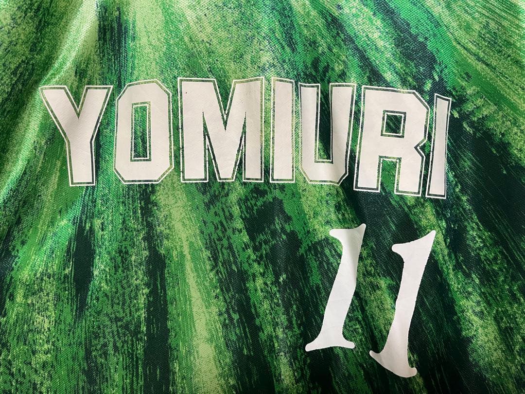 正規ミズノ品　ヴェルディ川崎のホームユニフォーム KAZU 11 サイズ O