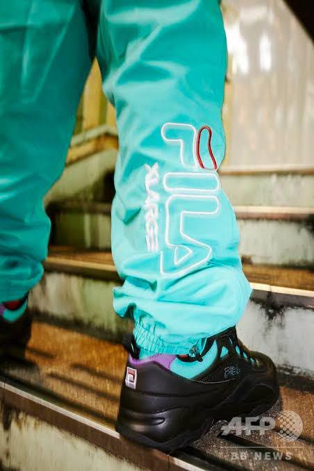 XLARGE×FILA ナイロンパンツ
