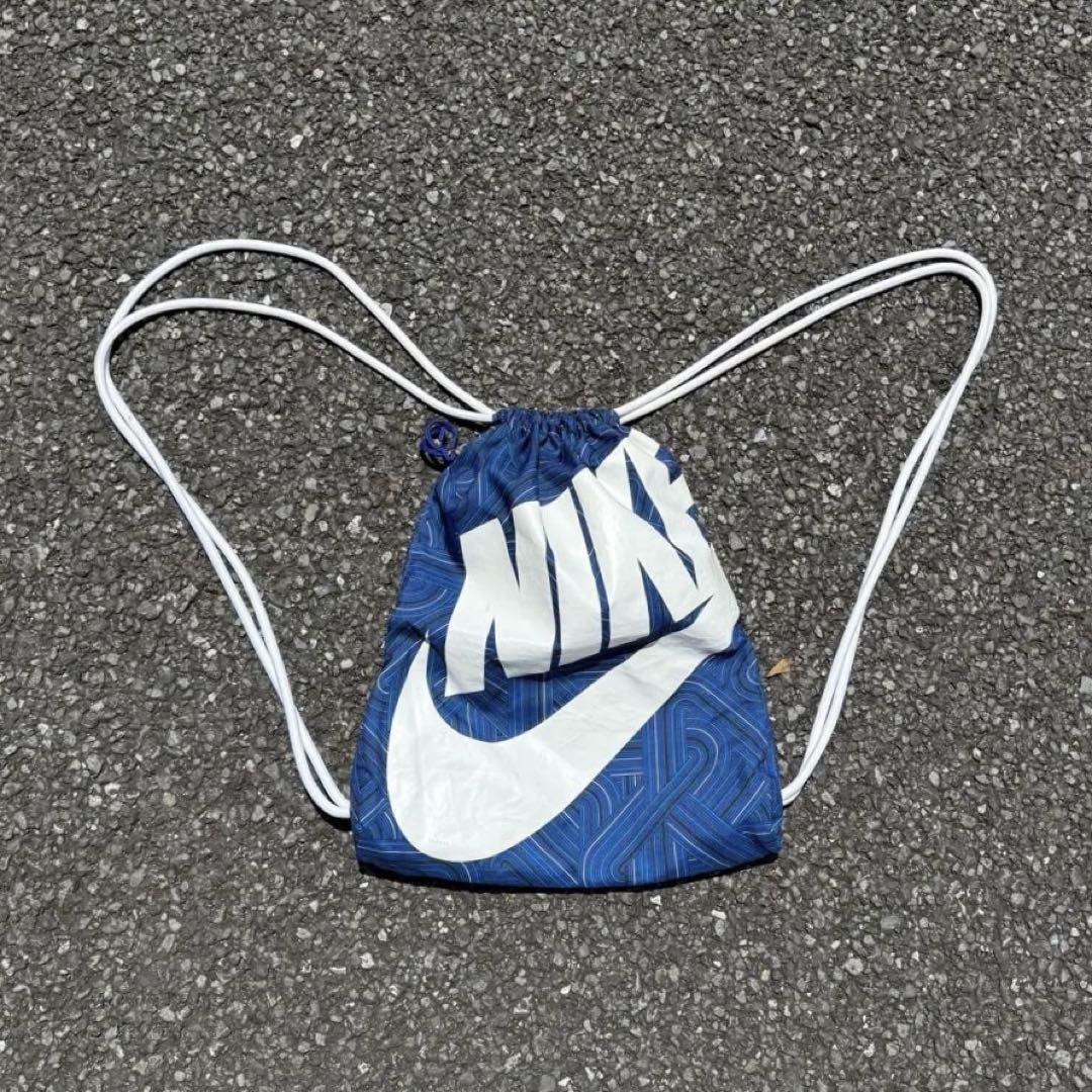 (古着)00s NIKE メッシュナップサック リュック バッグ cityboy 00s NIKE ナップサック y2k シティボーイ ノームコア テック