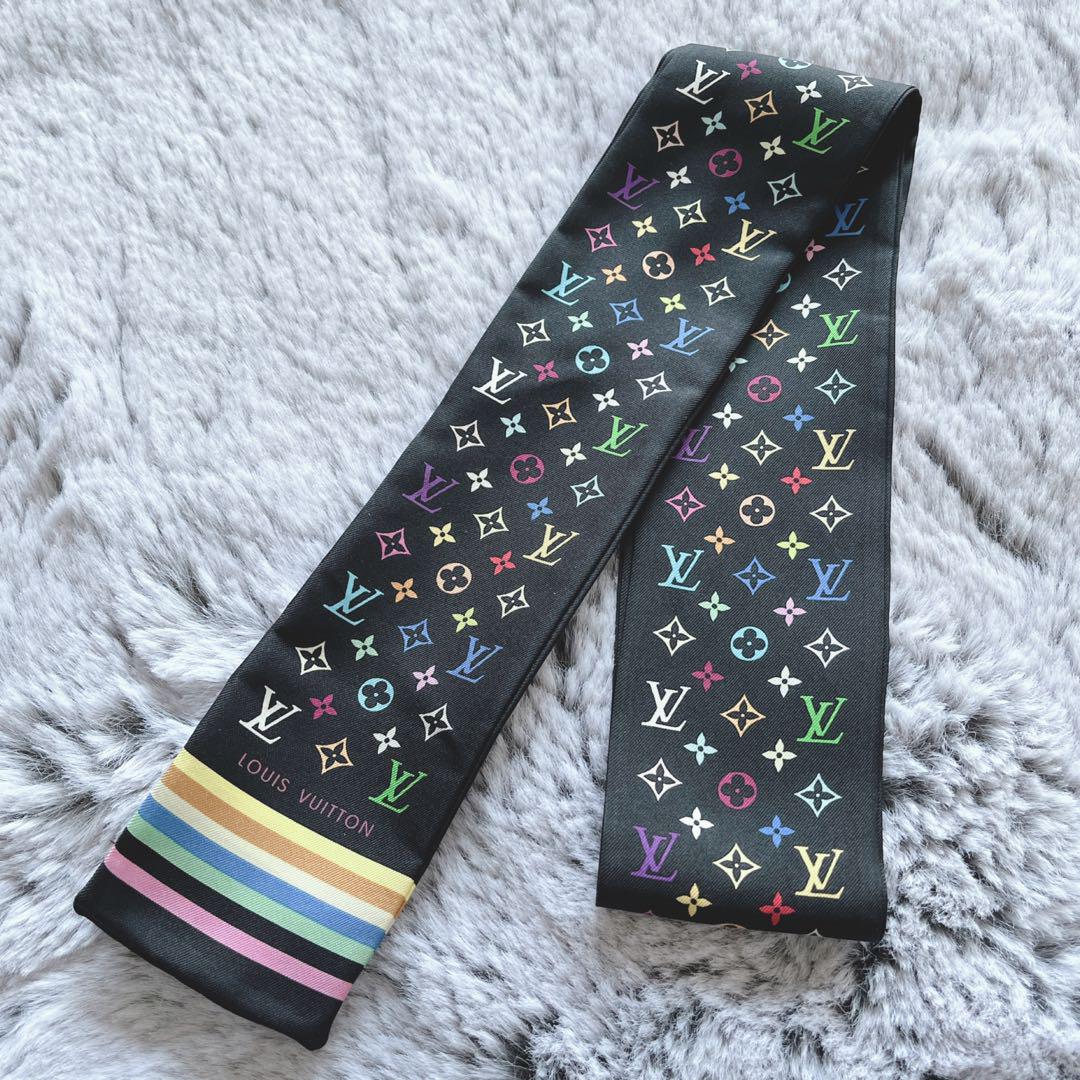 【美品】ルイヴィトン マルチカラー スカーフ　ツイーリー