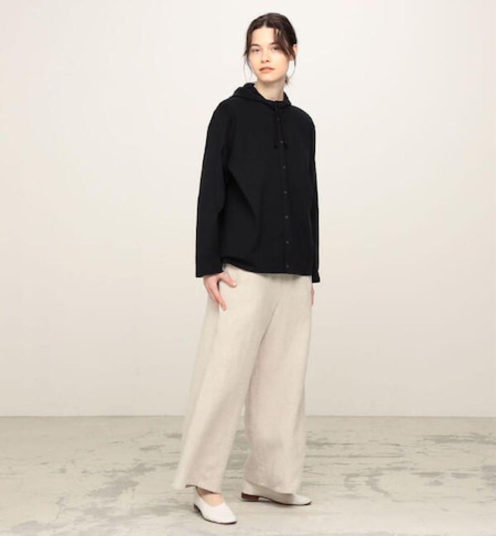 【新品】手洗可 GALERIE VIE フーデッドシャツジャケット ¥29700