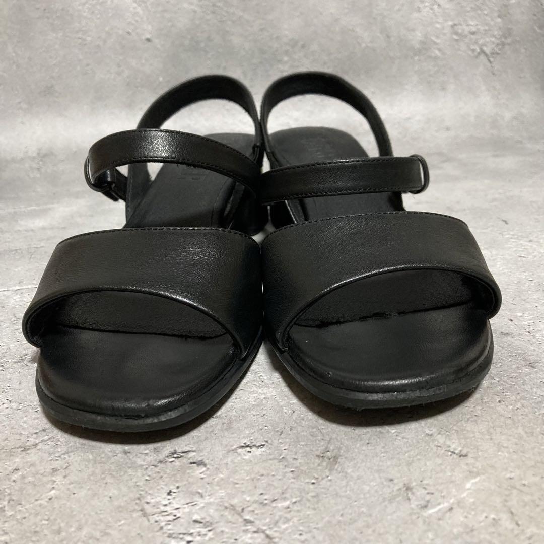 美品 カンペール CAMPER (36) レザーサンダル アンクル