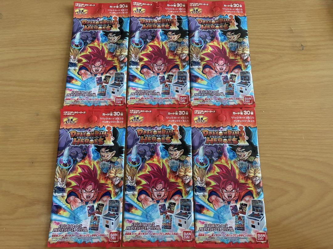 新品未開封ドラゴンボールヒーローズアルティメットブースターパック超6パックセット