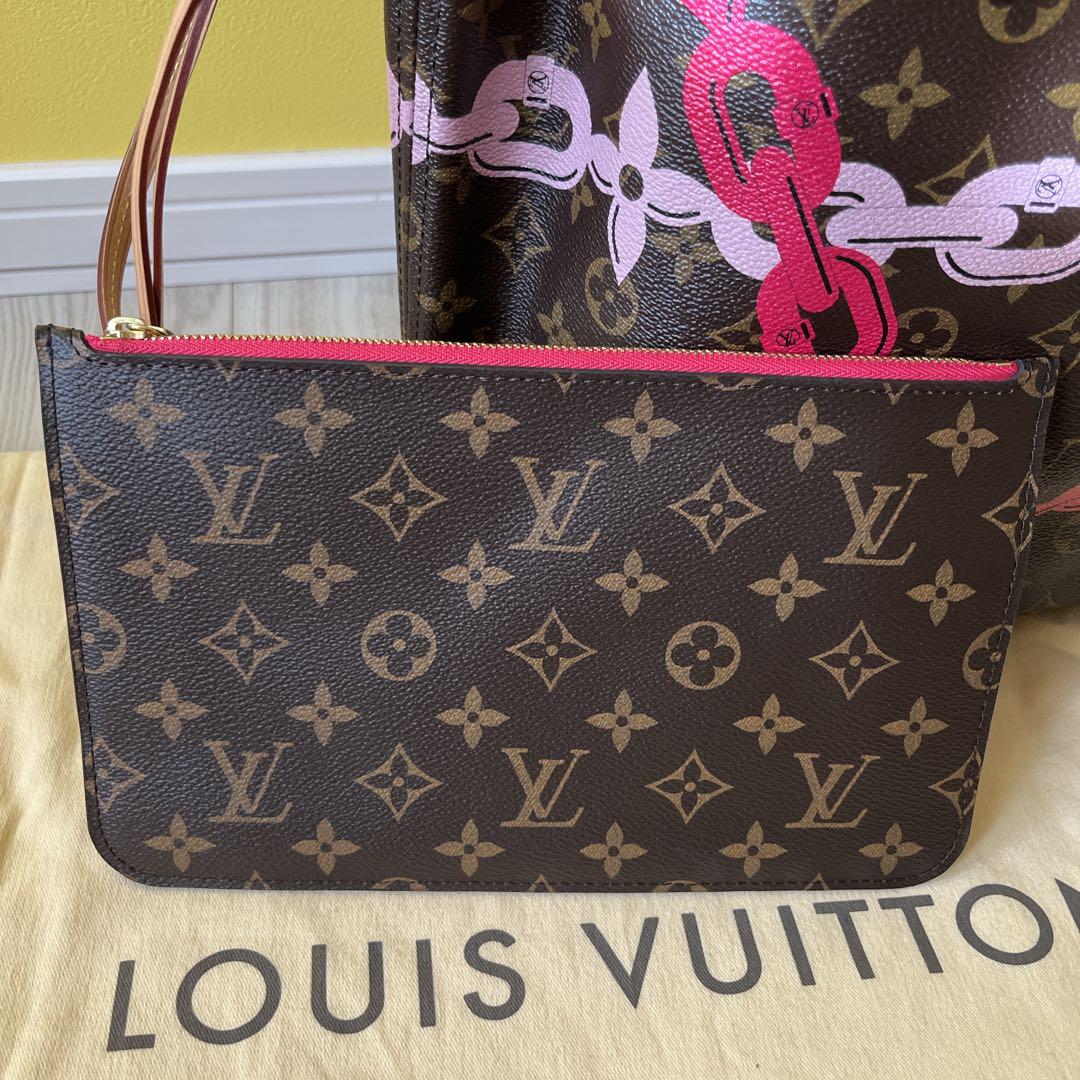 美品♡LOUIS VUITTON ネヴァーフル チェーン柄 トートバッグ 限定