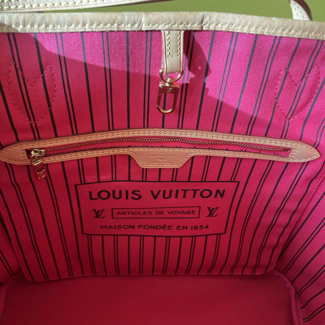 美品♡LOUIS VUITTON ネヴァーフル チェーン柄 トートバッグ 限定