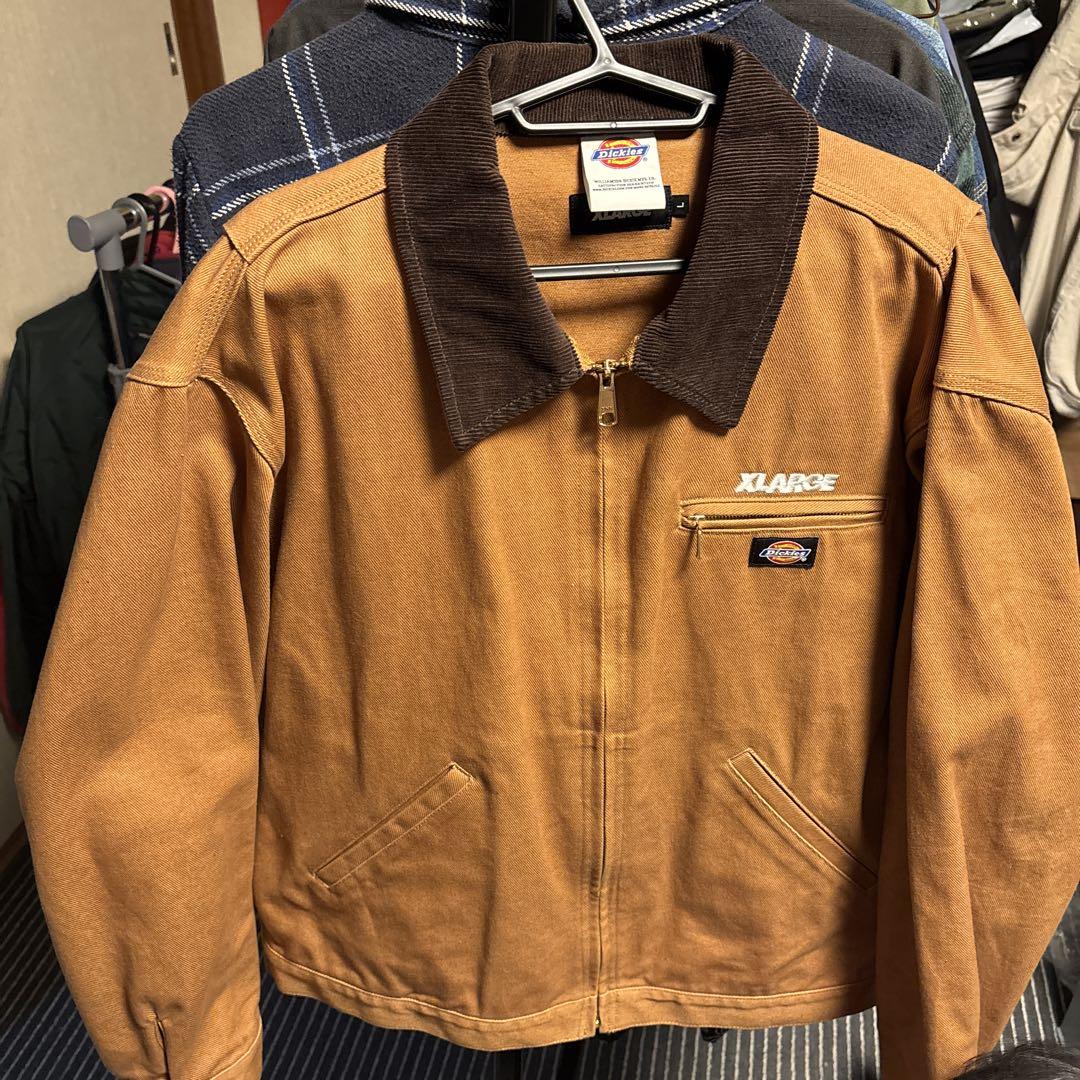 Dickies XLARGE ブラウン カバーオール