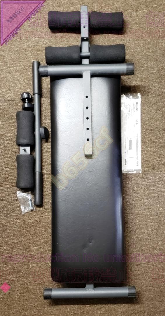 K トレーニングベンチ 角度調節 - シットアップベンチ フラットベンチやや傷や汚れあり