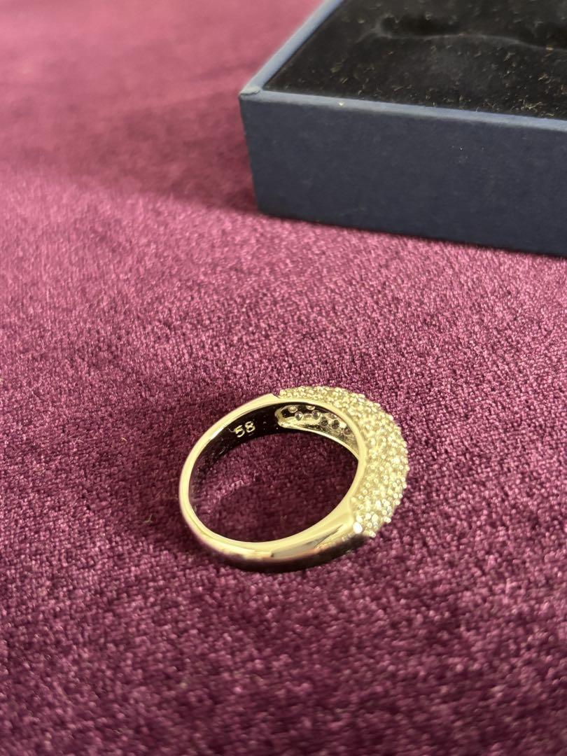 美品　SWAROVSKI ボリュームリング　58