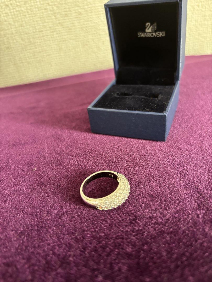 美品　SWAROVSKI ボリュームリング　58
