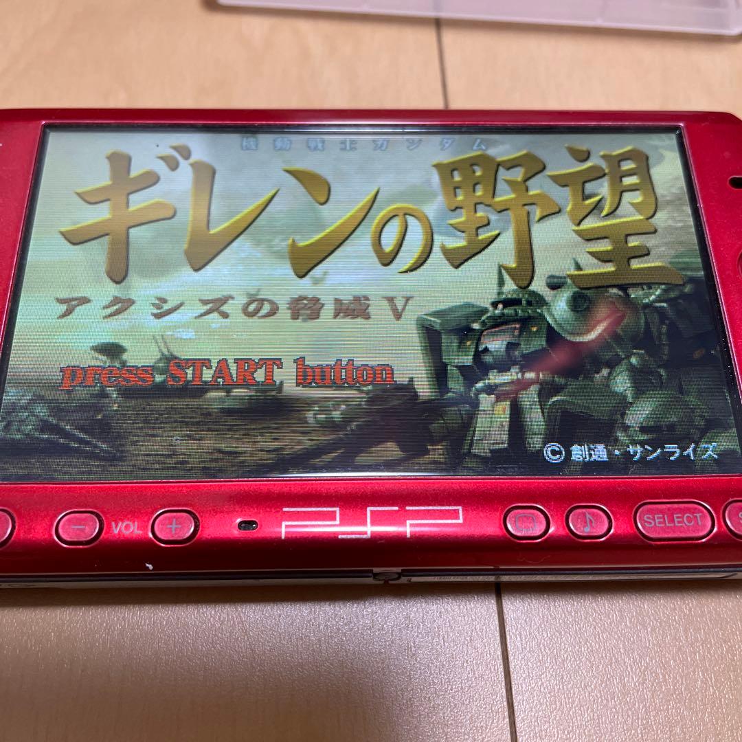 PSP PSP3000 ラディアント レッドとギレンの野望アクシズの脅威V 携帯