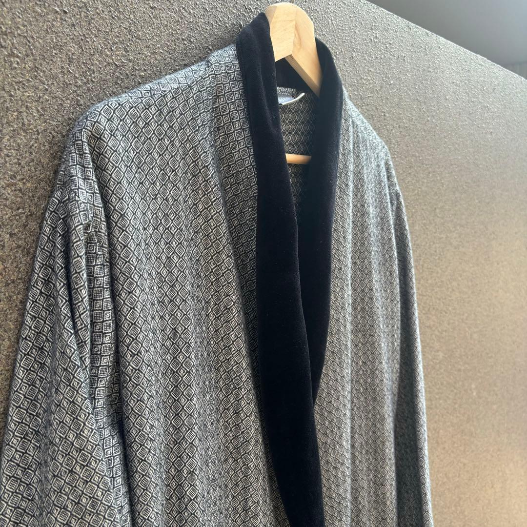 ベロア切り替えスモーキングガウンコート ヴィンテージ vintage ベロア切り替えスモーキングガウンコート ヴィンテージ vintage