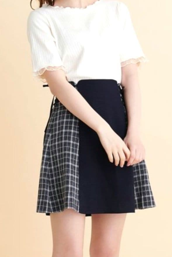 MAJESTIC LEGON サイドレースアップミニスカパン 格安 wulift.com