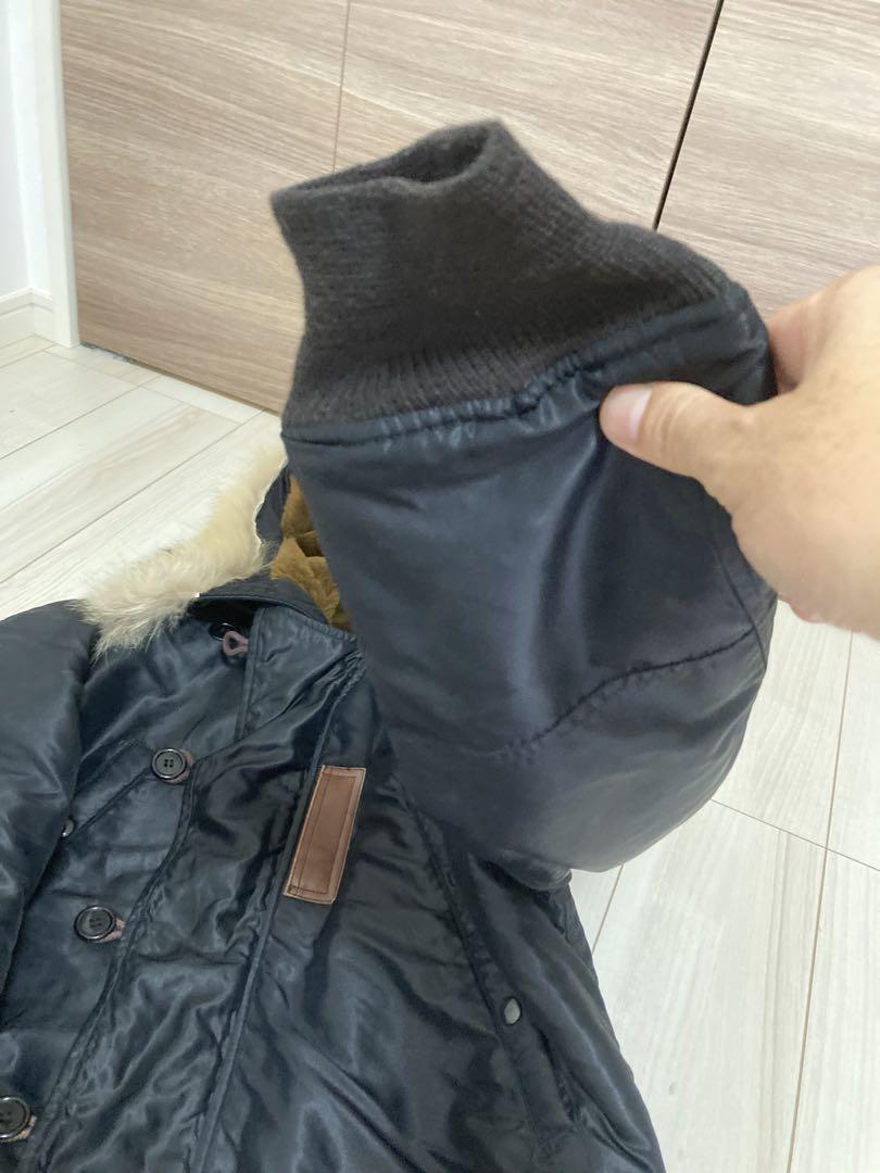 美品 S バズリクソンズ N-3 ウィリアムギブソン 黒 フライトジャケット