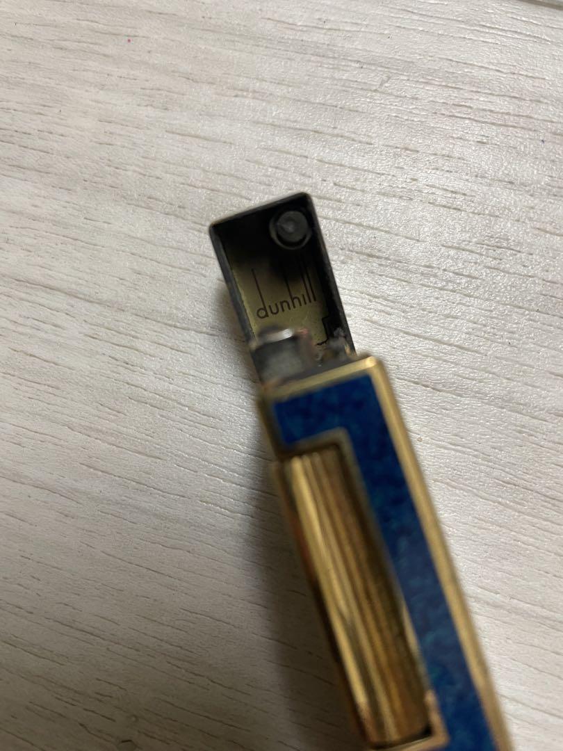 ダンヒルガスライター　ブルー