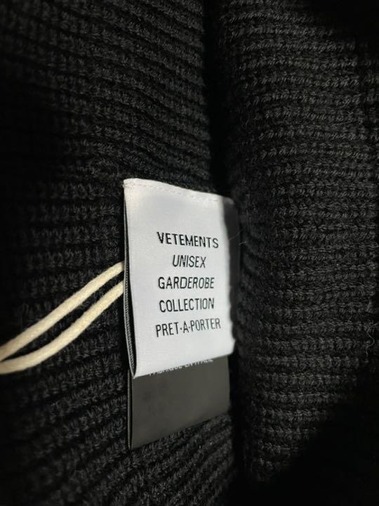 新品即納 コムドットやまと着用 定価6万4千円 新品 vetements ニット帽 EAwh1-m47327468277 超激得爆買い