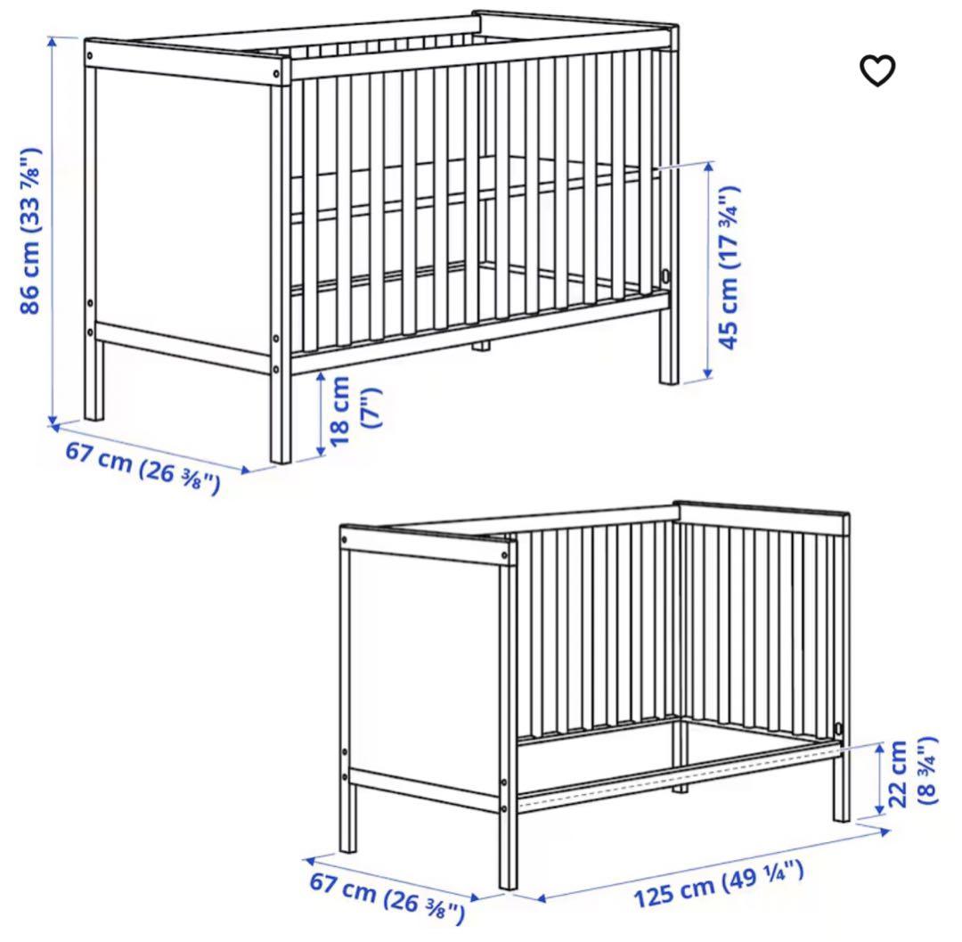 IKEA ベビーベッド　SUNDVIK スンドヴィーク