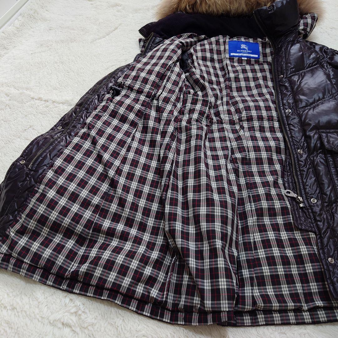 良品】BURBERRY BLUE LABEL ダウンコート 3way 黒 M レディース