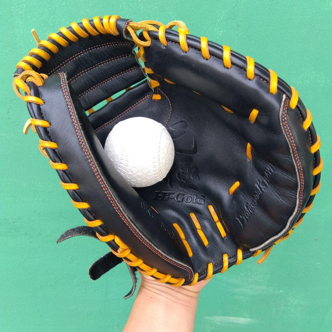 野球 グローブ 軟式用キャッチャーミット 己極 軟式シリーズ ハイゴールド