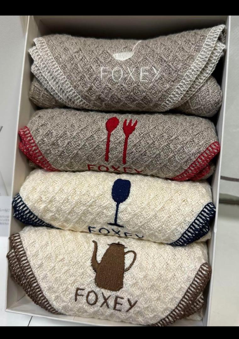 FOXEY フォクシー顧客限定ノベルティキッチンタオル4枚セット